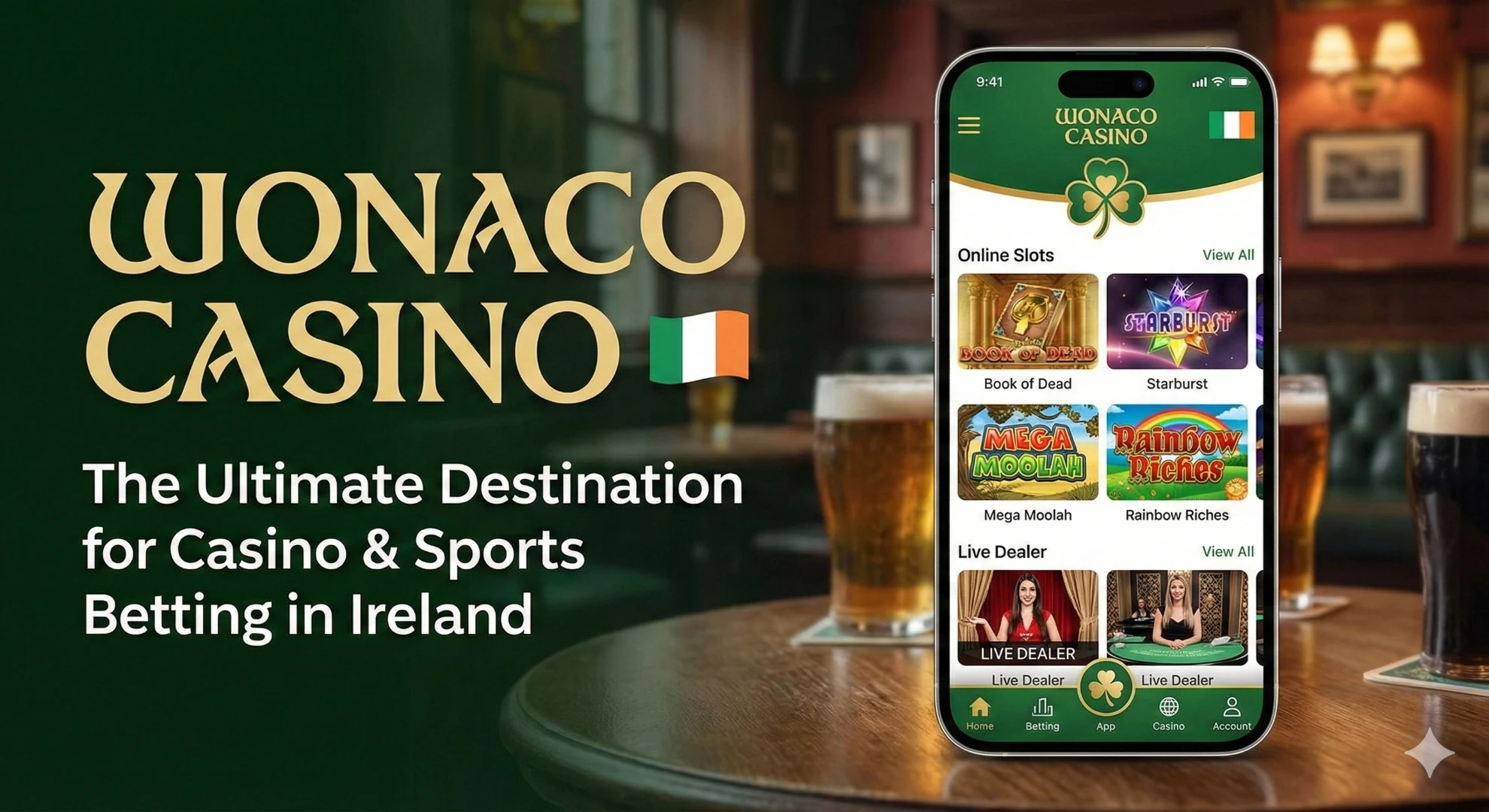 Wonaco Casino. The Ultimate Destination for Casino & Sports Betting in Ireland